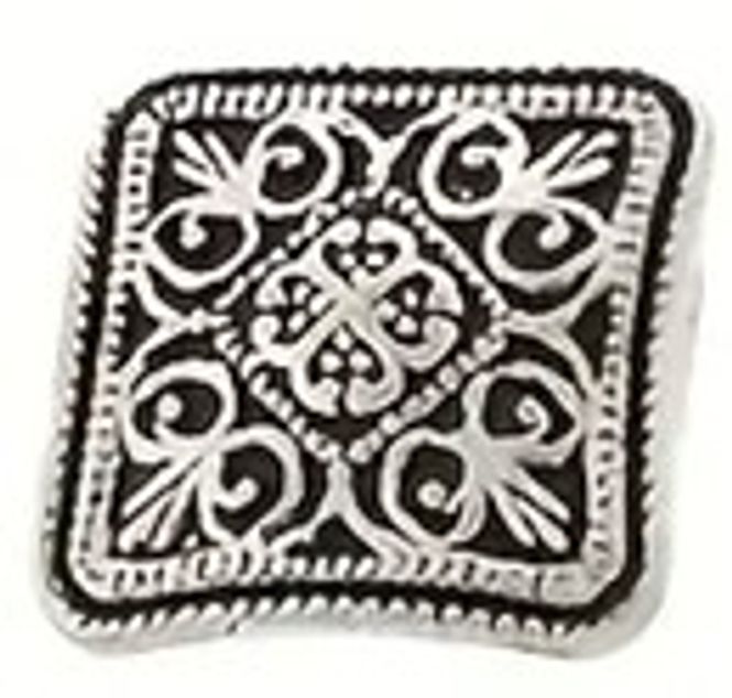 Hovedbilde Metall knapp firkantet 14 mm