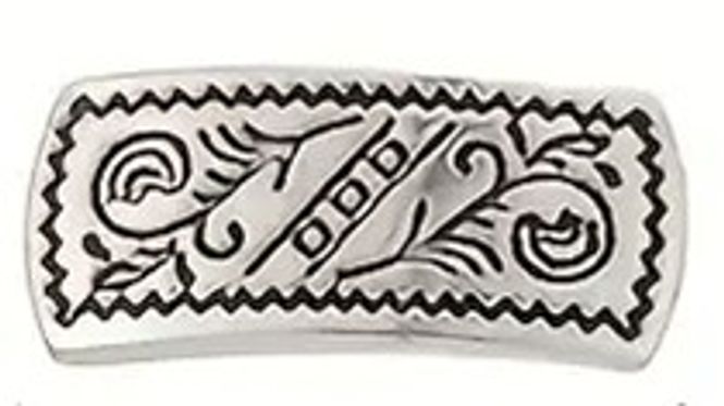 Hovedbilde Metall knapp rektangulær 18 mm